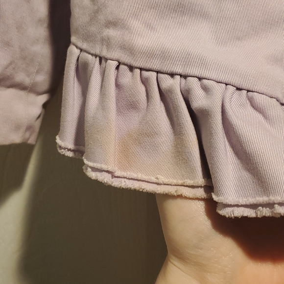 Crewcuts Ruffle Jacket Purple Size 3T Spring - Picture 6 of 6